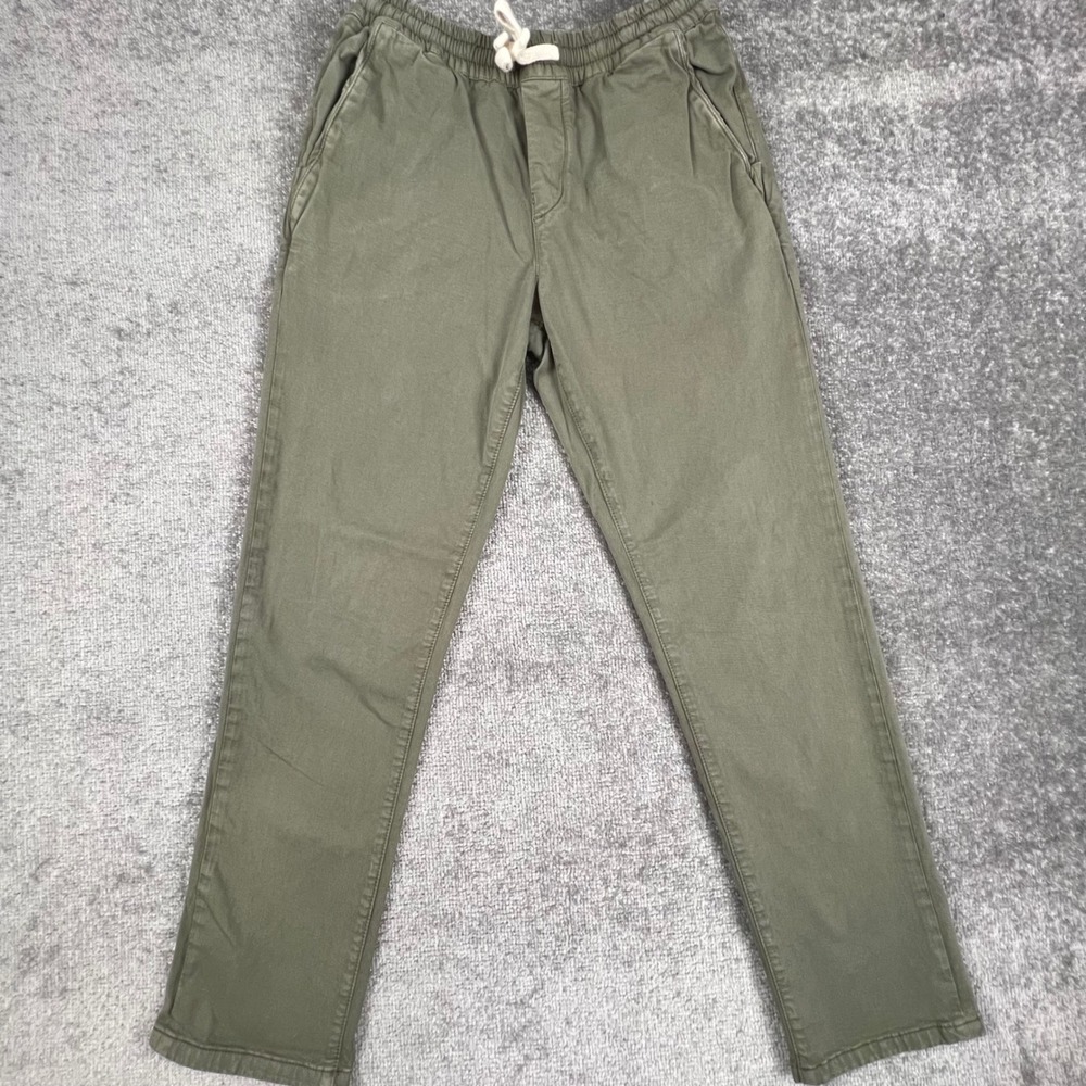 Marine Layer Mens Medium Olive Green Saturday Slim Chino Jogger Pants 13637